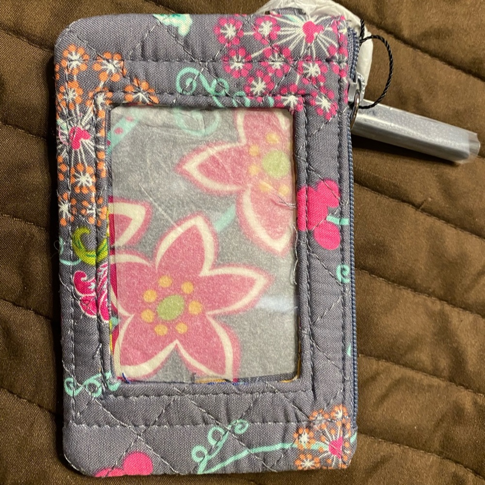 Vera Bradley Mickey Mouse and Friends ID holder with zipper
